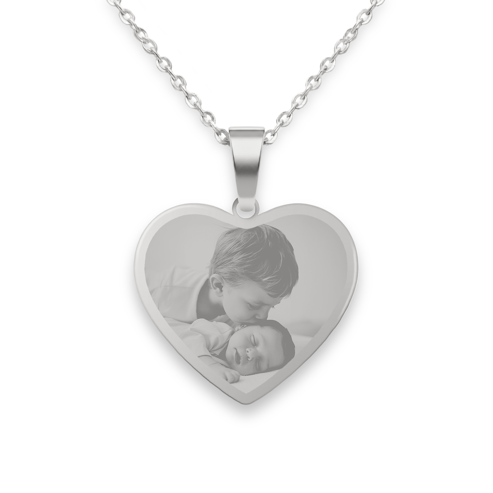 Collana con cuore inciso