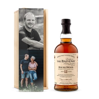 The Balvenie whiskey in personalised case