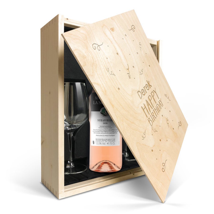Personalised wine gift set - Maison de la Surprise Syrah