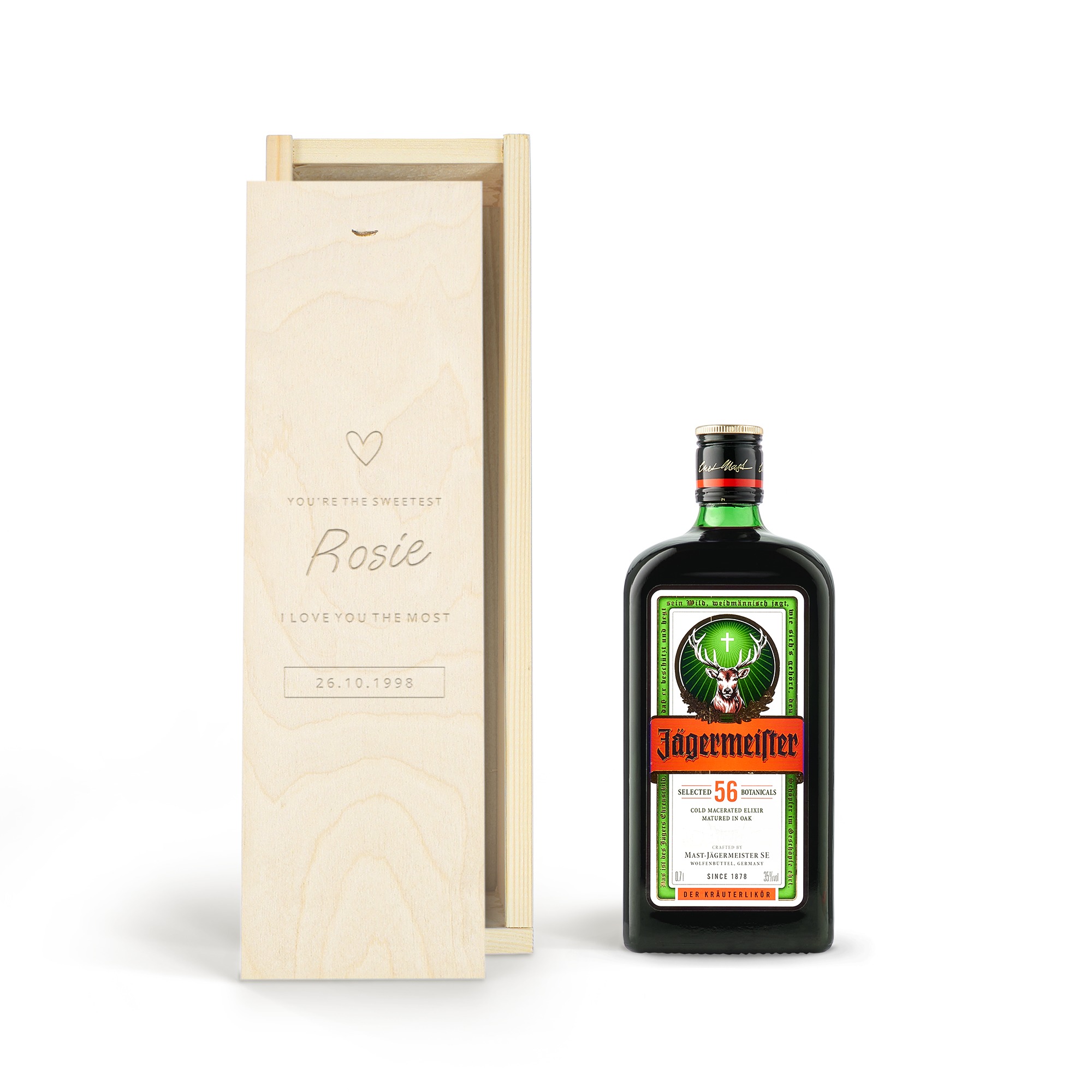 Licor Jagermeister - Caja personalizada