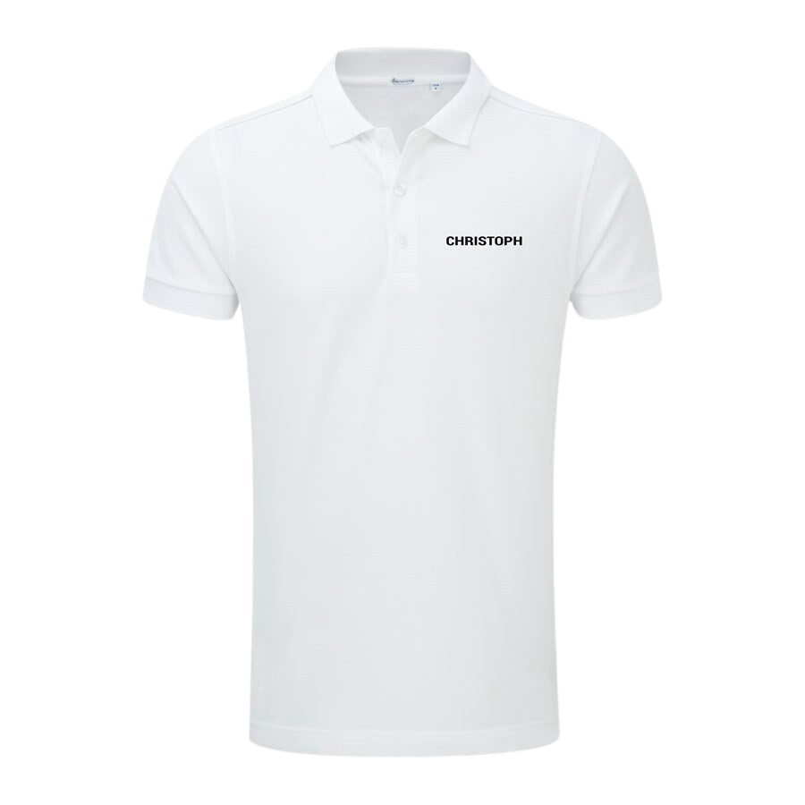 Camisa polo personalizada - Homens - Branco - XXL