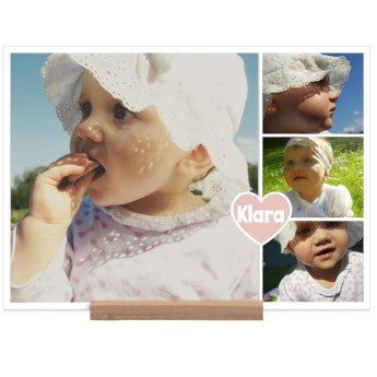 Fából készült kártya - vízszintes