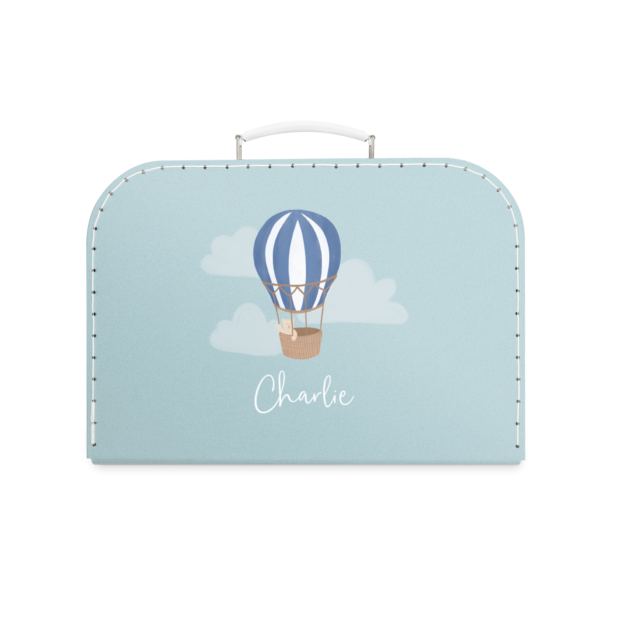 Personalised toy suitcase - Blue - Large