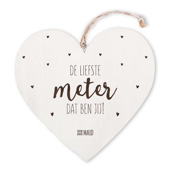 Meter - houten hart