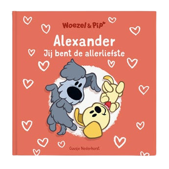 Boek met naam en foto - Woezel & Pip - Jij bent de allerliefste (Softcover)