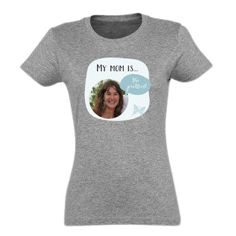 Personalised t-shirt - Mother's Day - Women - Grey - XL