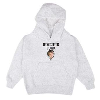 Hoodie voor kinderen bedrukken - Grijs - 6 jaar