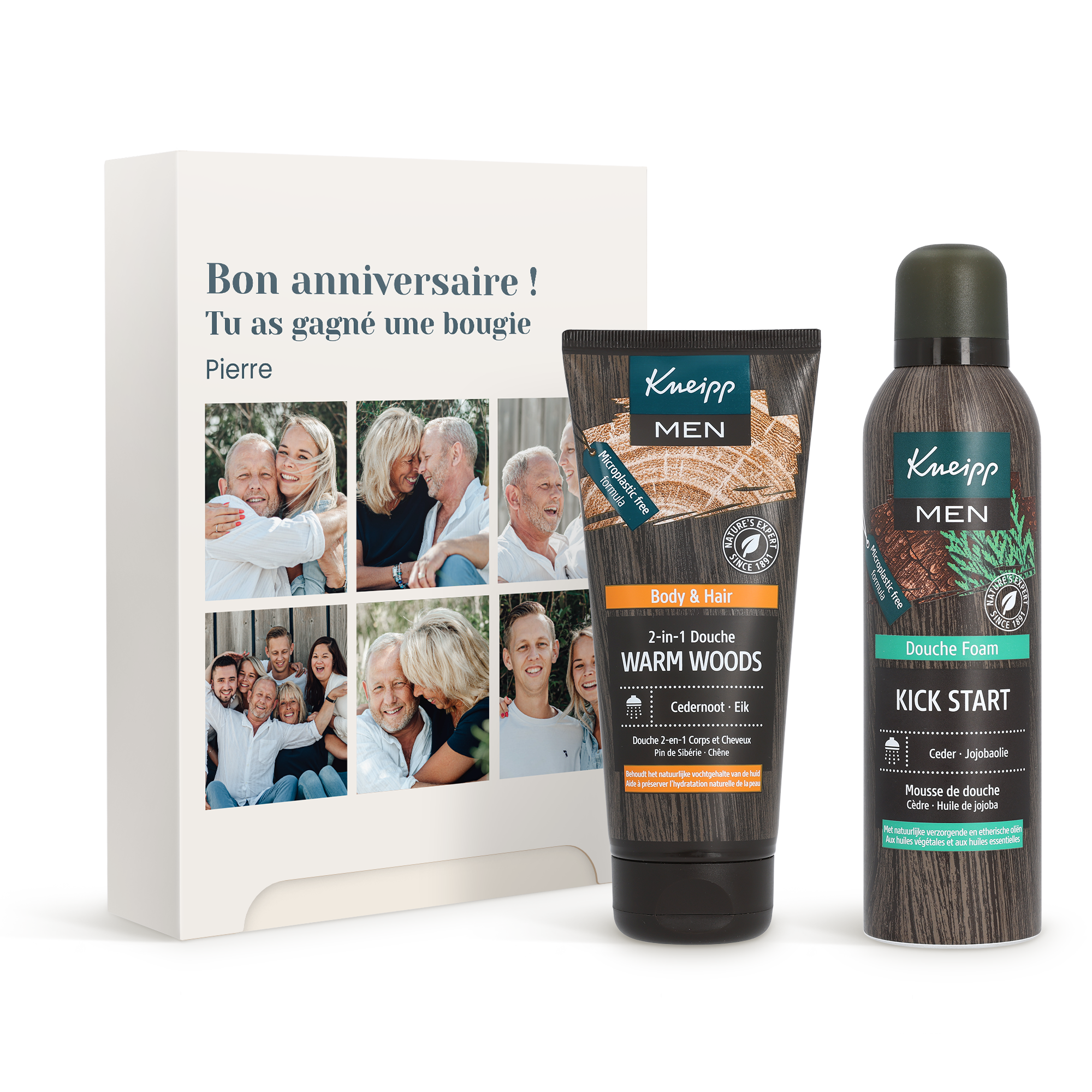 Coffret cadeau personnalisé Kneipp Men Wellness