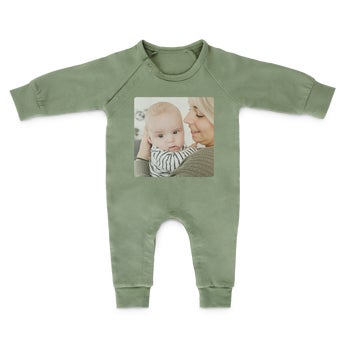 Baby playsuit - Green -62/68