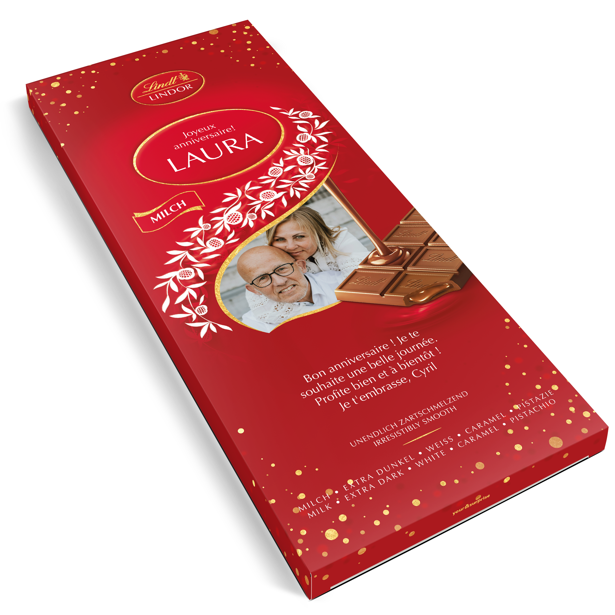 Tablette de chocolat Lindor XL