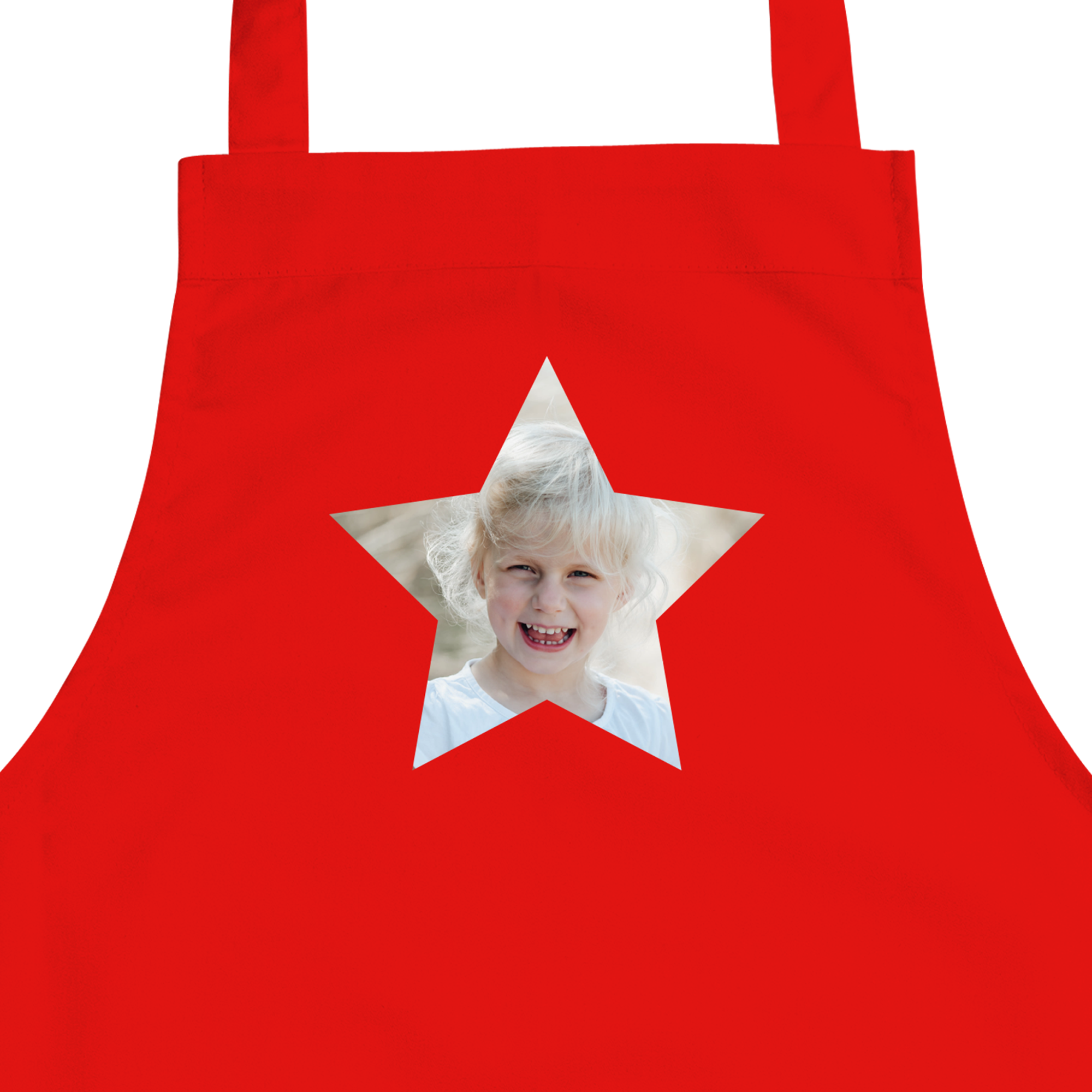 Personalizovaná Dětská zástěra - červená