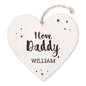 Apák napja - fából készült szív