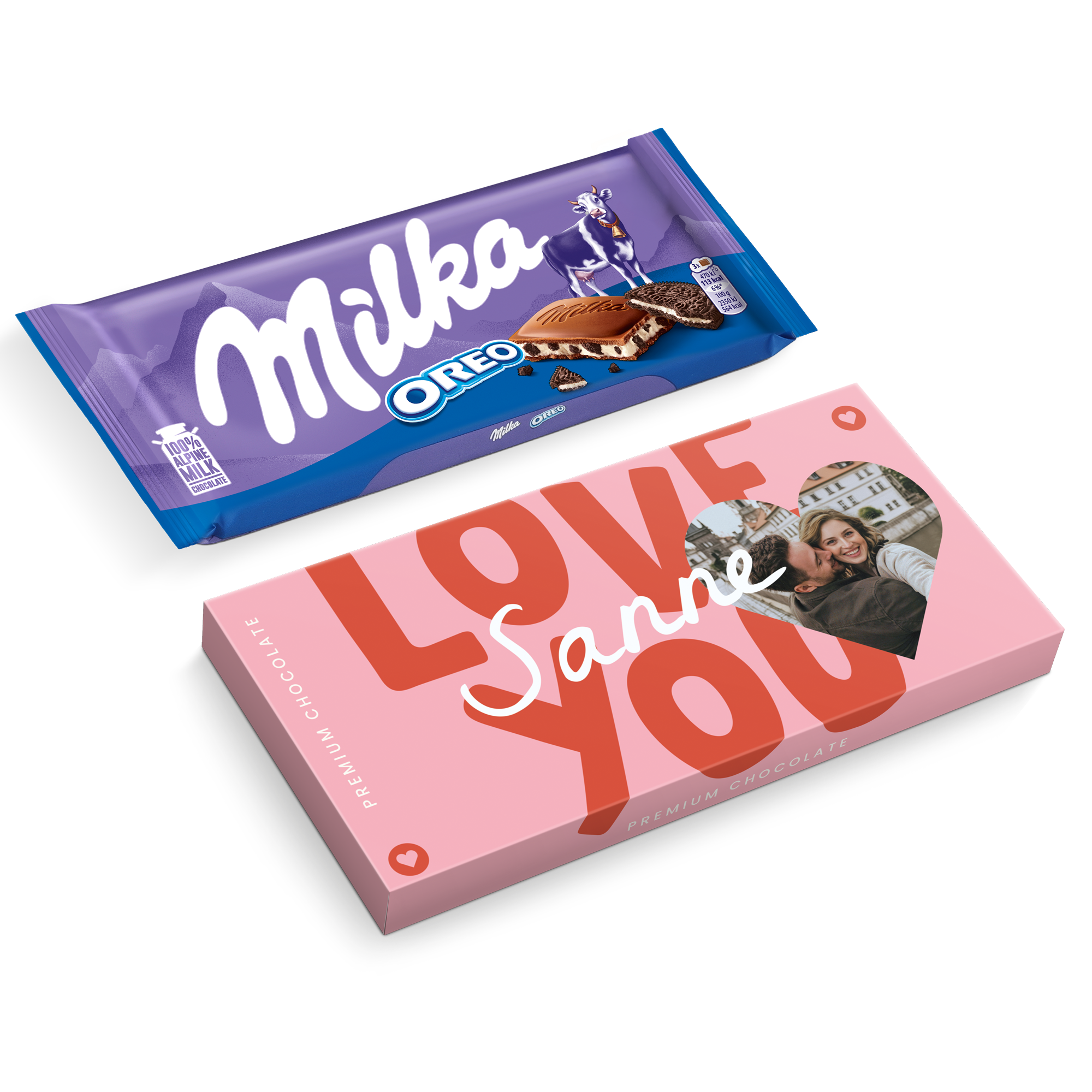 Gepersonaliseerde Milka reep -  Oreo 