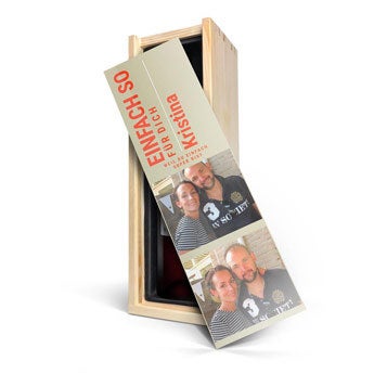 Belvy - Rotwein - bedruckte Kiste