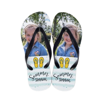 Bedruckte Flip-Flops - Größe 31-34