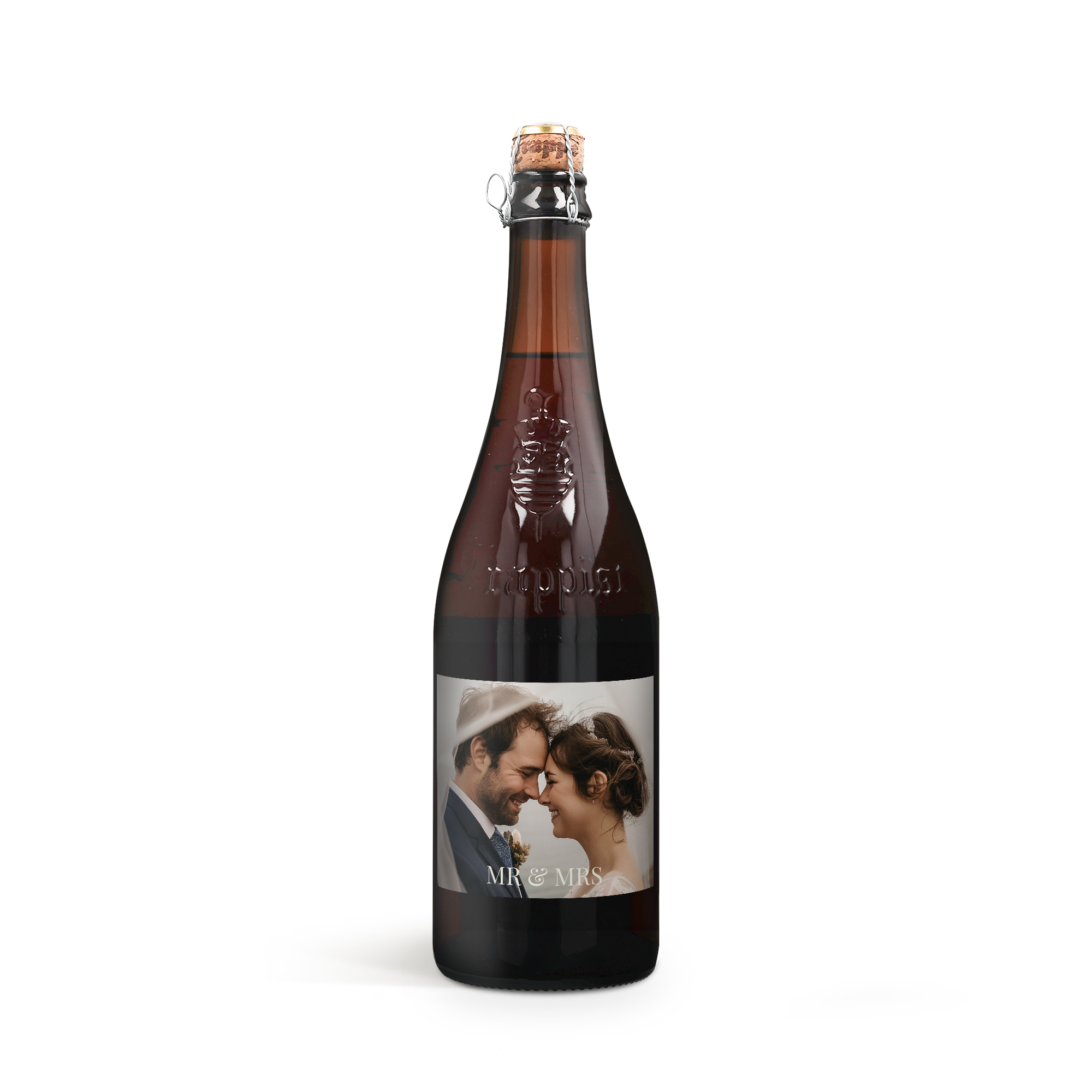 Bier met bedrukt etiket - La Trappe Quadrupel