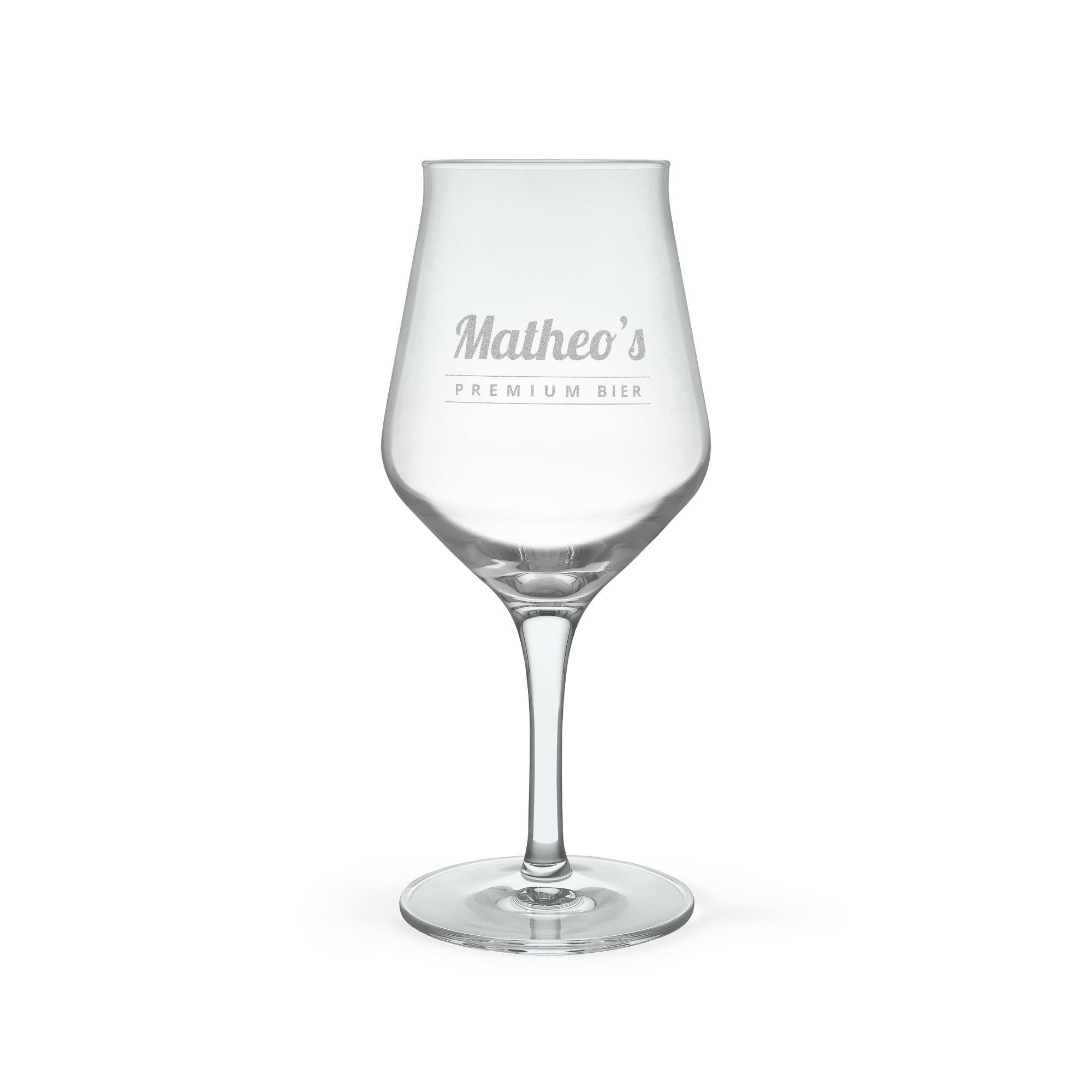 Speciaalbier glas graveren - Modern - 1 stuk
