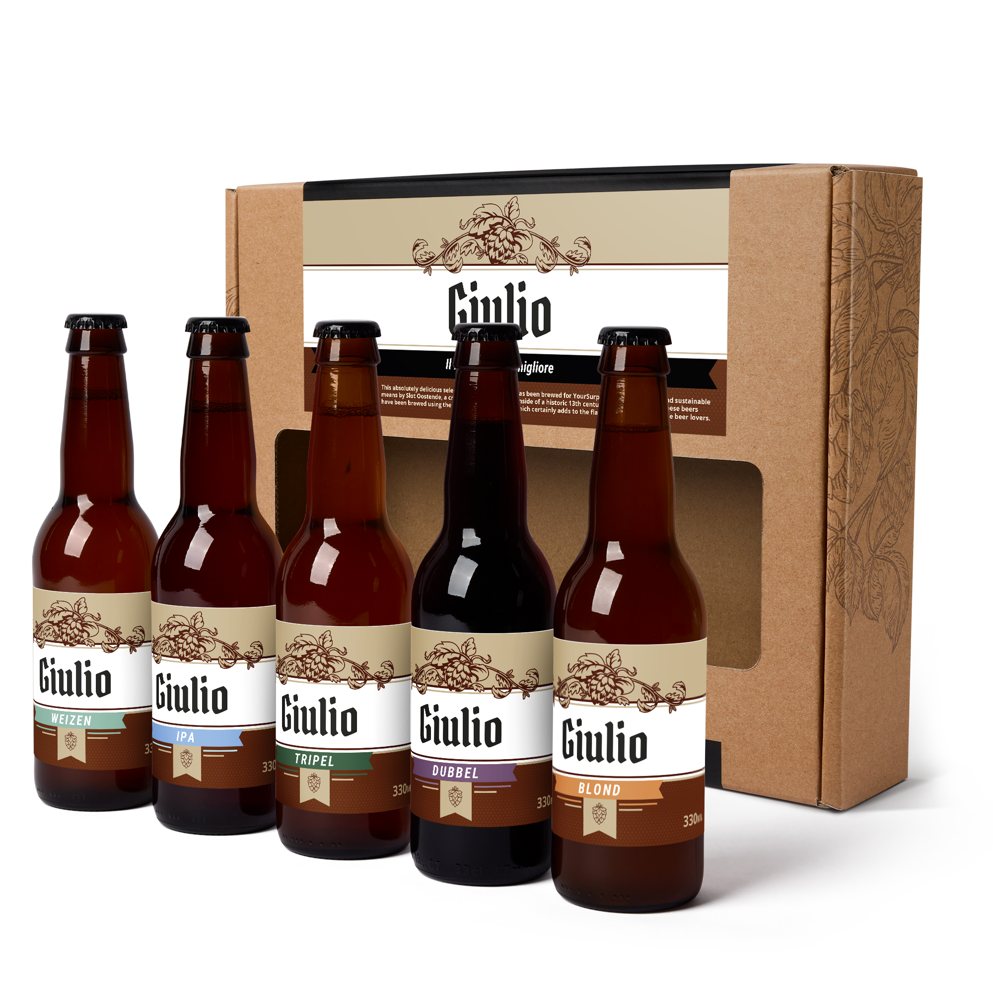 Confezione di Birra Personalizzata - 5 Bottiglie