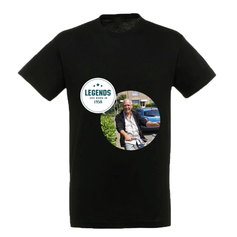 T-Shirt bedrucken - Herren - Schwarz - L