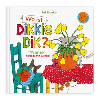 Buch mit Namen-Wo ist Dikkie Dik  (Softcover)