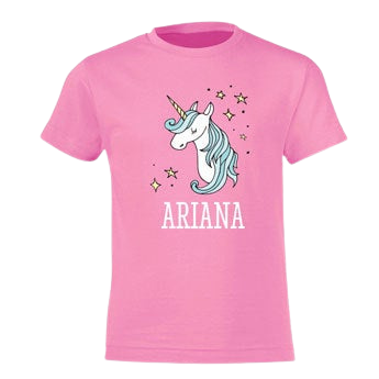 Personalised T-shirt children - Pink - 92