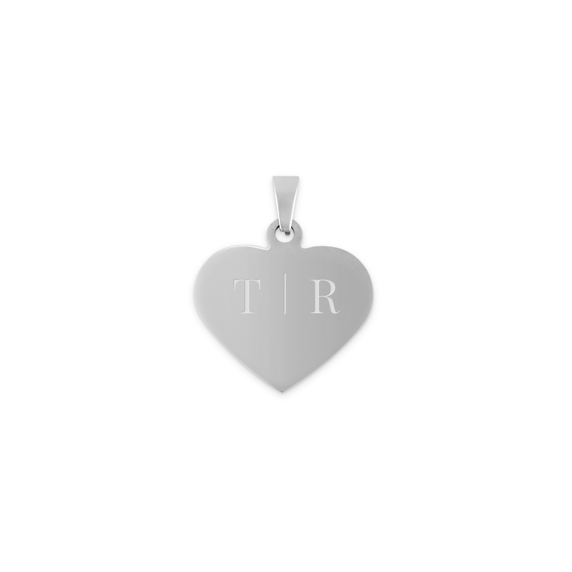 Engraved heart necklace