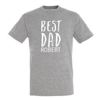 Családi póló - férfi - szürke - S