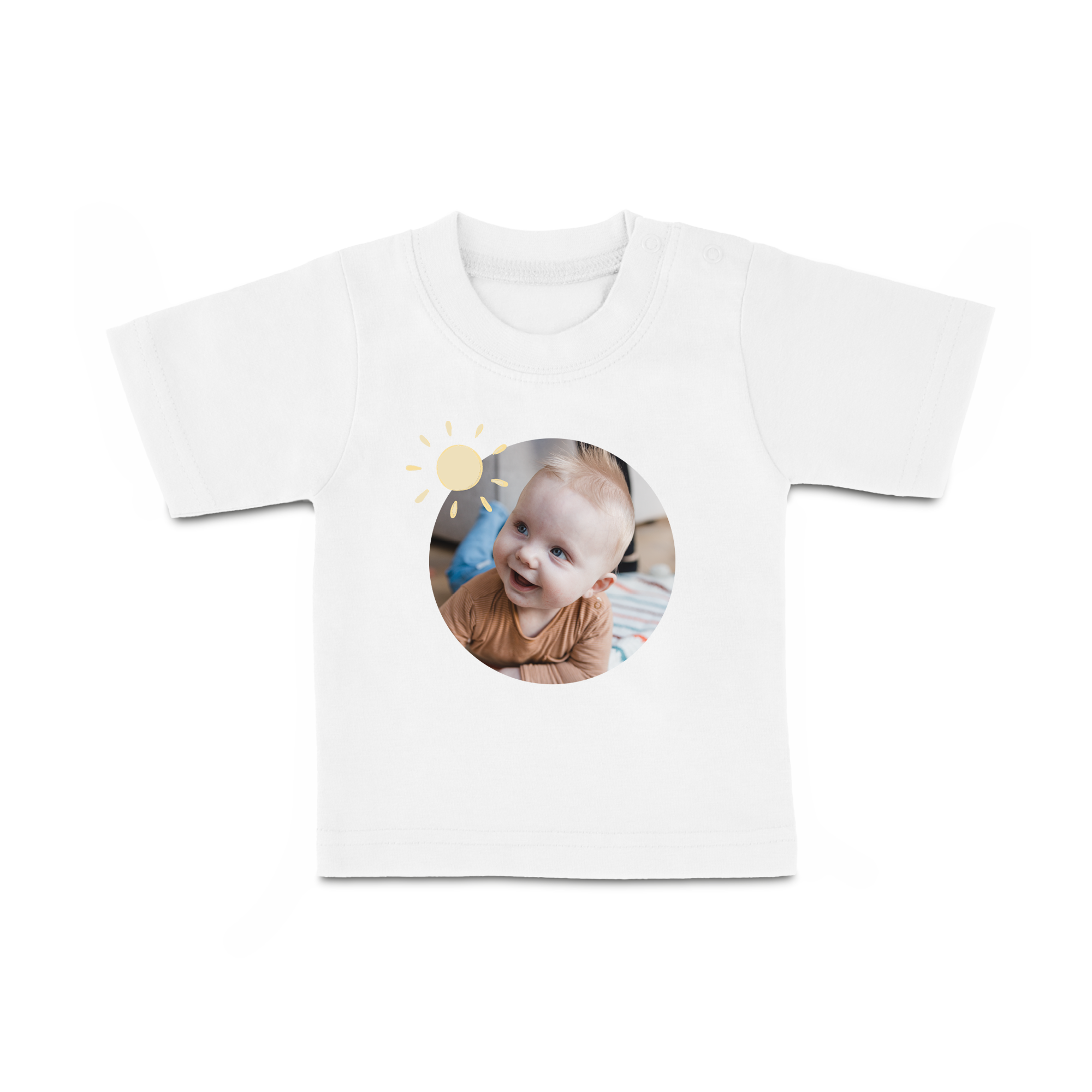 Personalised Baby T-shirt - Short sleeve - White - 74/80