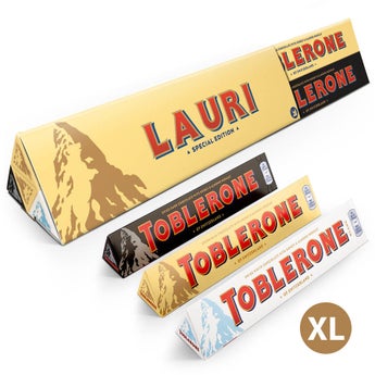 Toblerone-suklaalajitelma omalla nimellä - XL - Liikelahja