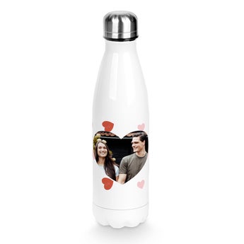 Botella de agua personalizada - Blanco