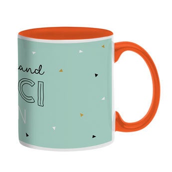 Mug personnalisé texte - Orange