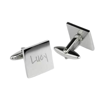 Mandzsettagombok Szöveg - Négyzet