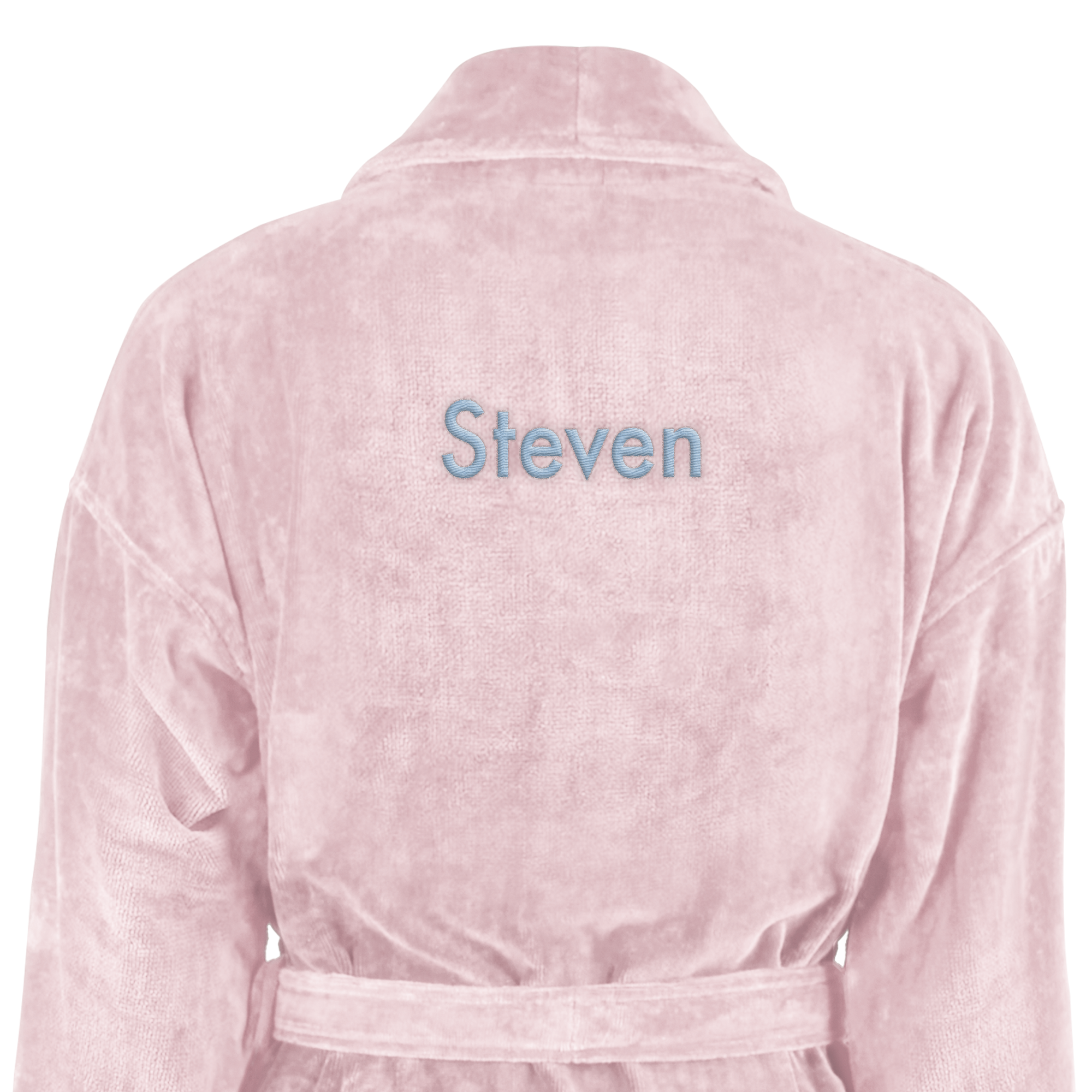 Bathrobe for Men With Text- Pink L/XL