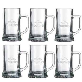 Pinte de bière (6 pièces)