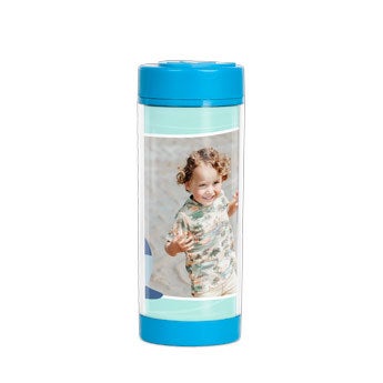 Personalised water bottle for kids - Blue