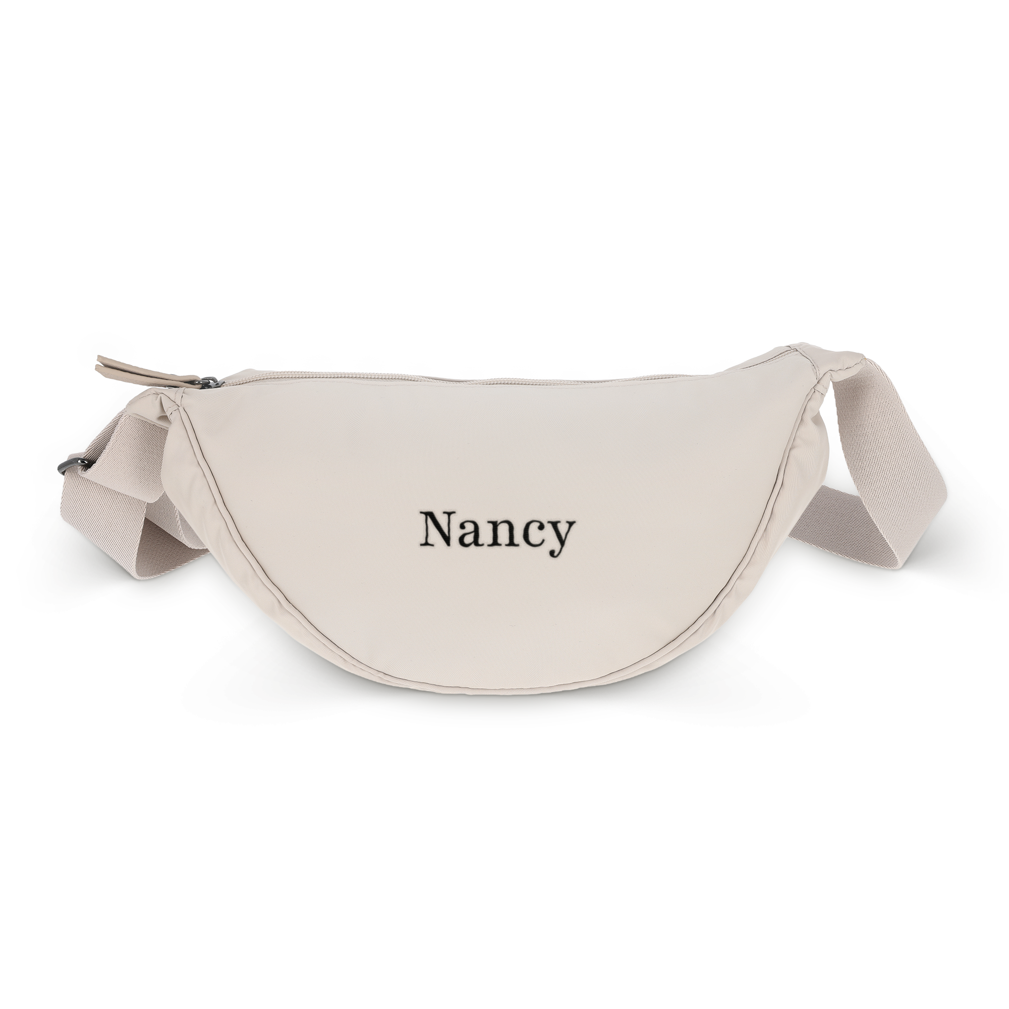 Personalised puffer crossbody bag - Beige