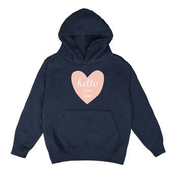 Personalised hoodie - Children - Navy - 8 yrs