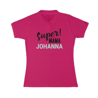 Polo voor dames bedrukken - Fuchsia - S