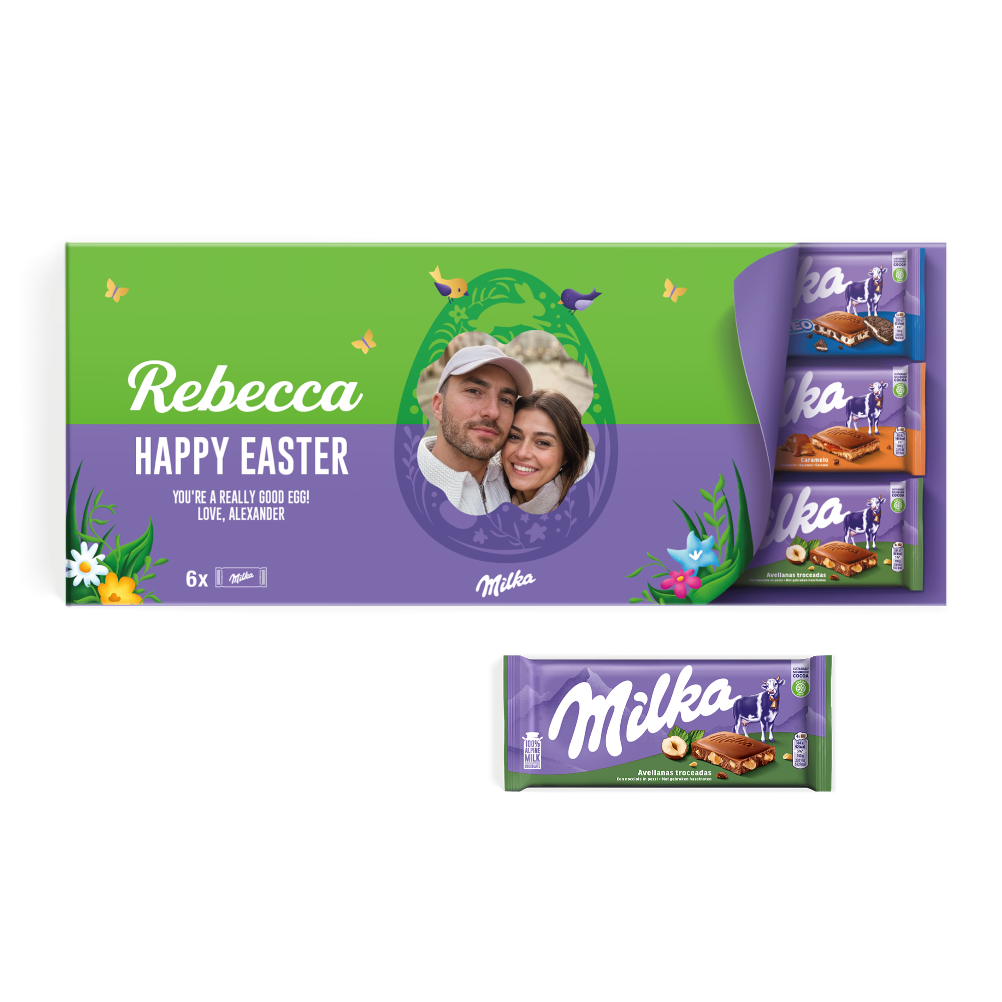 Tableta de chocolate personalizada Milka XXL