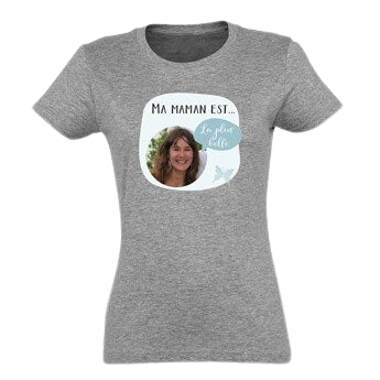 T-shirt Fête des Mères - Gris