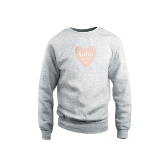 Kinderpullover bedrucken  - Grau 