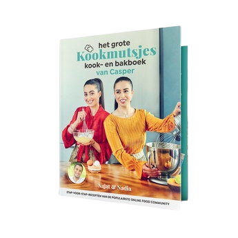 Bedrukte omslag met naam voor Kookmutsjes Kook- en bakboek