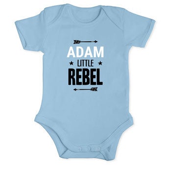 Baby onesie - manga corta - Baby blue 50/56