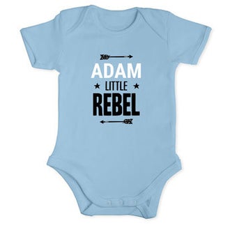 Detský romper - krátky rukáv - Baby blue 50/56