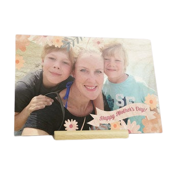 Personalised greeting card - Wood - Mother's Day - Landscape