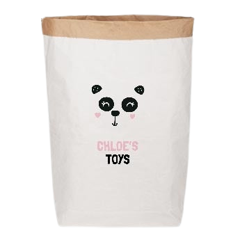 Personalised toy storage bag - Paper