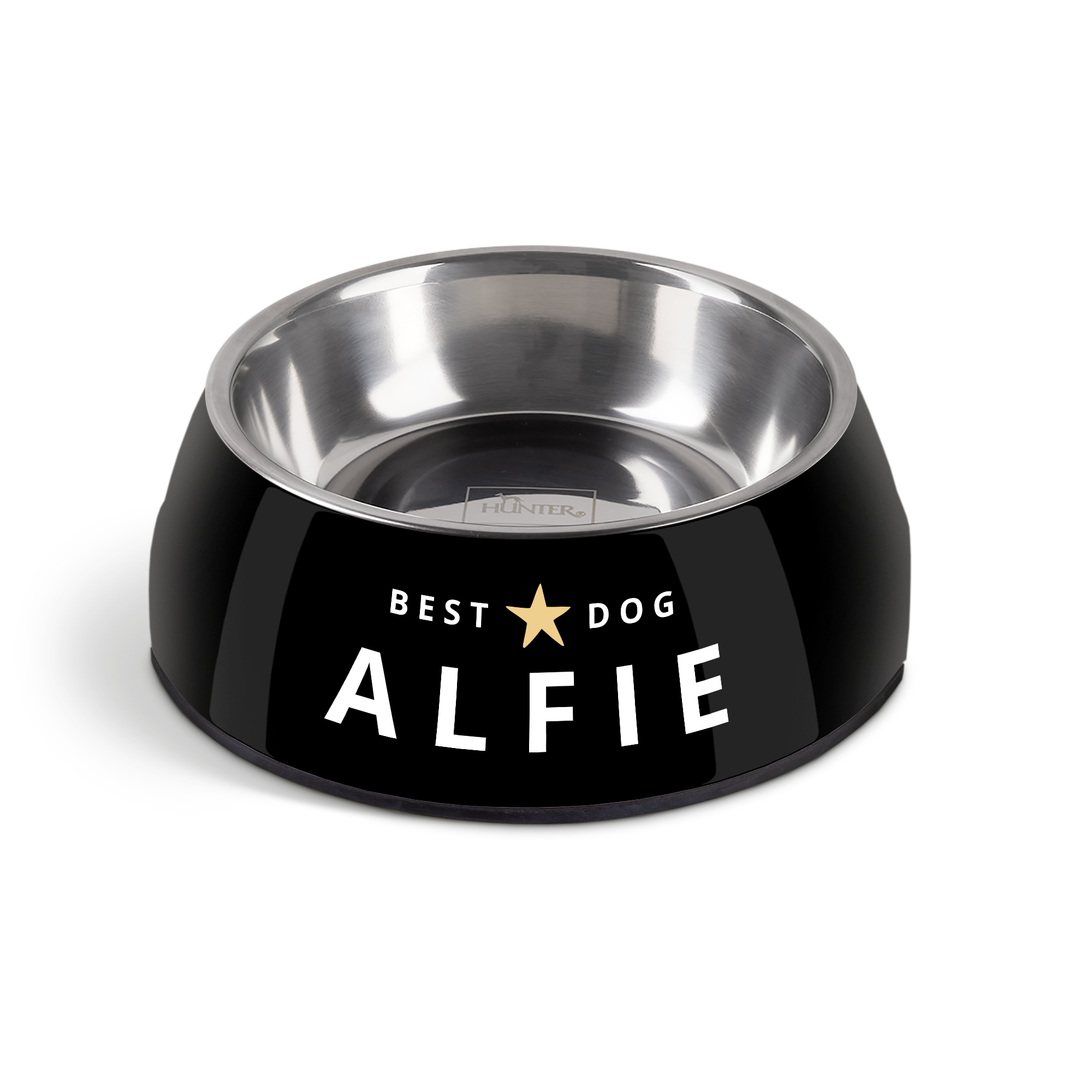 Personalised dog food bowl - Black - 700ml