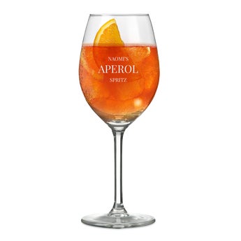 Personalised Aperol Spritz glass