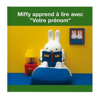 Livre personnalisé - Miffy apprend à lire (couverture rigide)