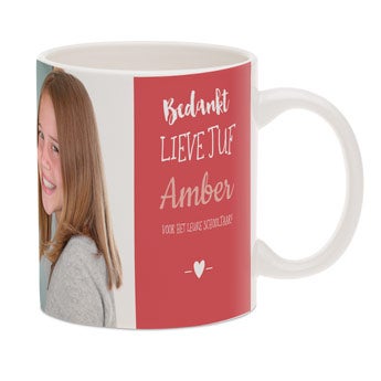 Juf / Meester mok met foto